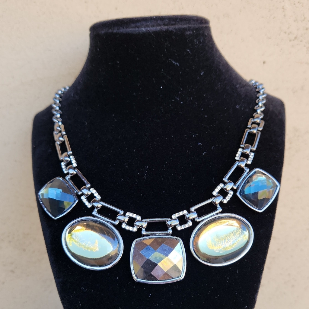 Alfani Chunky Geometric Statement Necklace